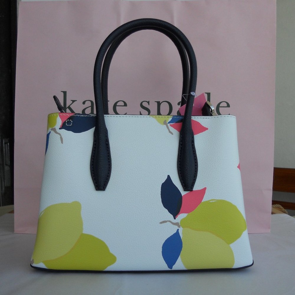 Kate Spade NY Eva Lemon Zest Small Top Zip Satchel - Picture 2 of 8